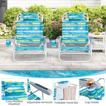 Giantex chair shoulder strap enables easy transport on outdoor trips.