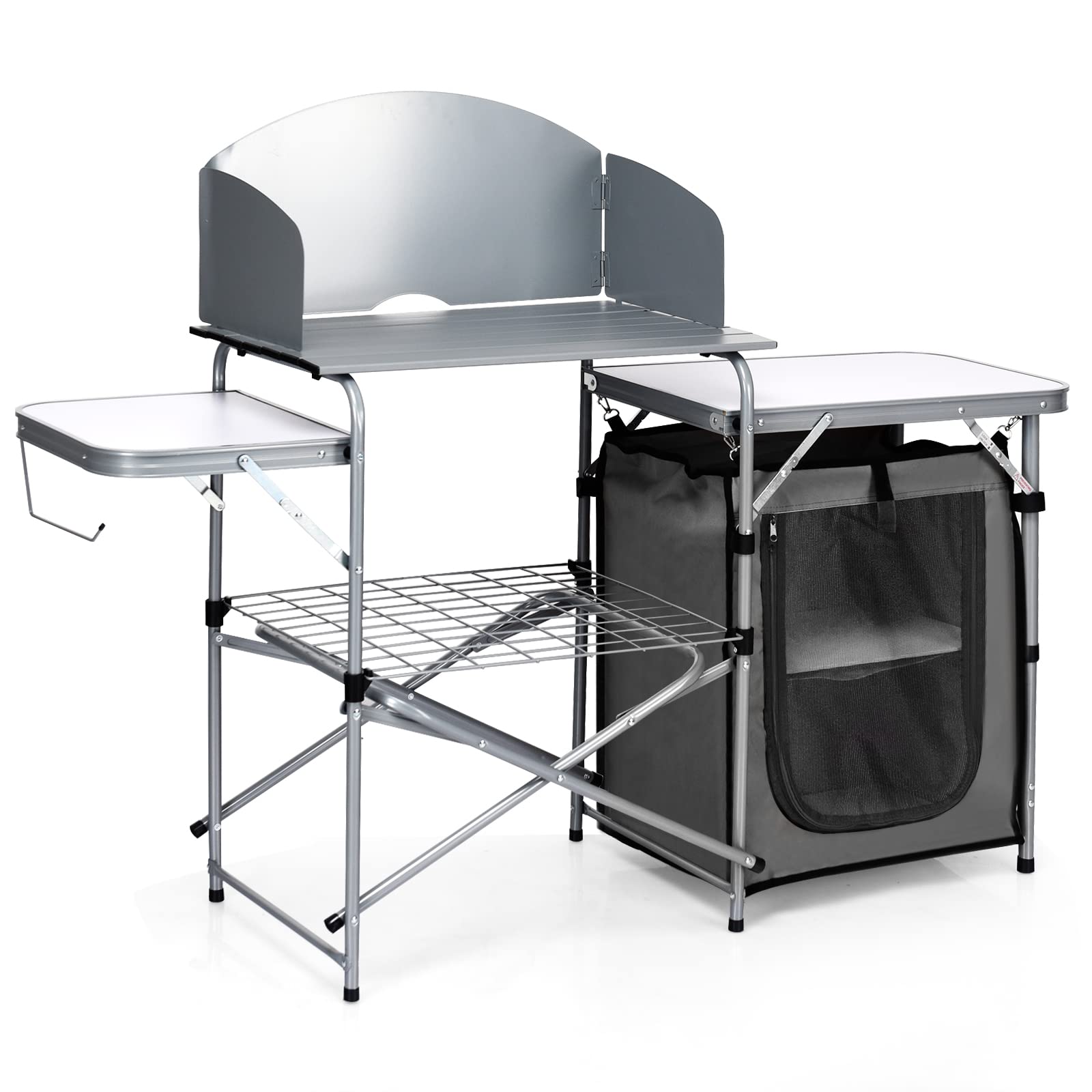 Giantex folding grill table ideal for outdoor camping use