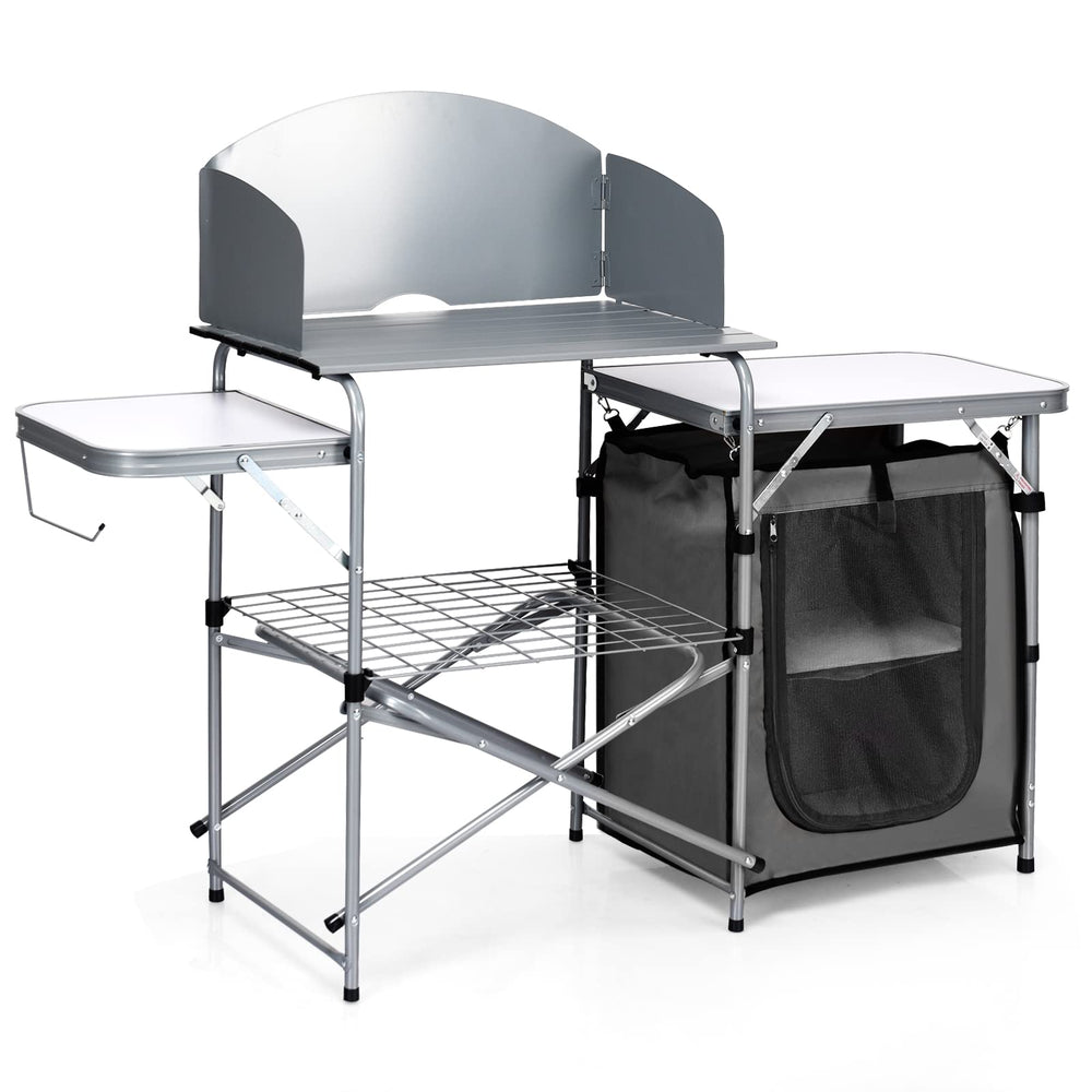 Giantex folding grill table ideal for outdoor camping use