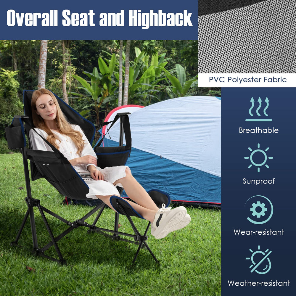 Giantex footrest and cup holder within easy reach during use