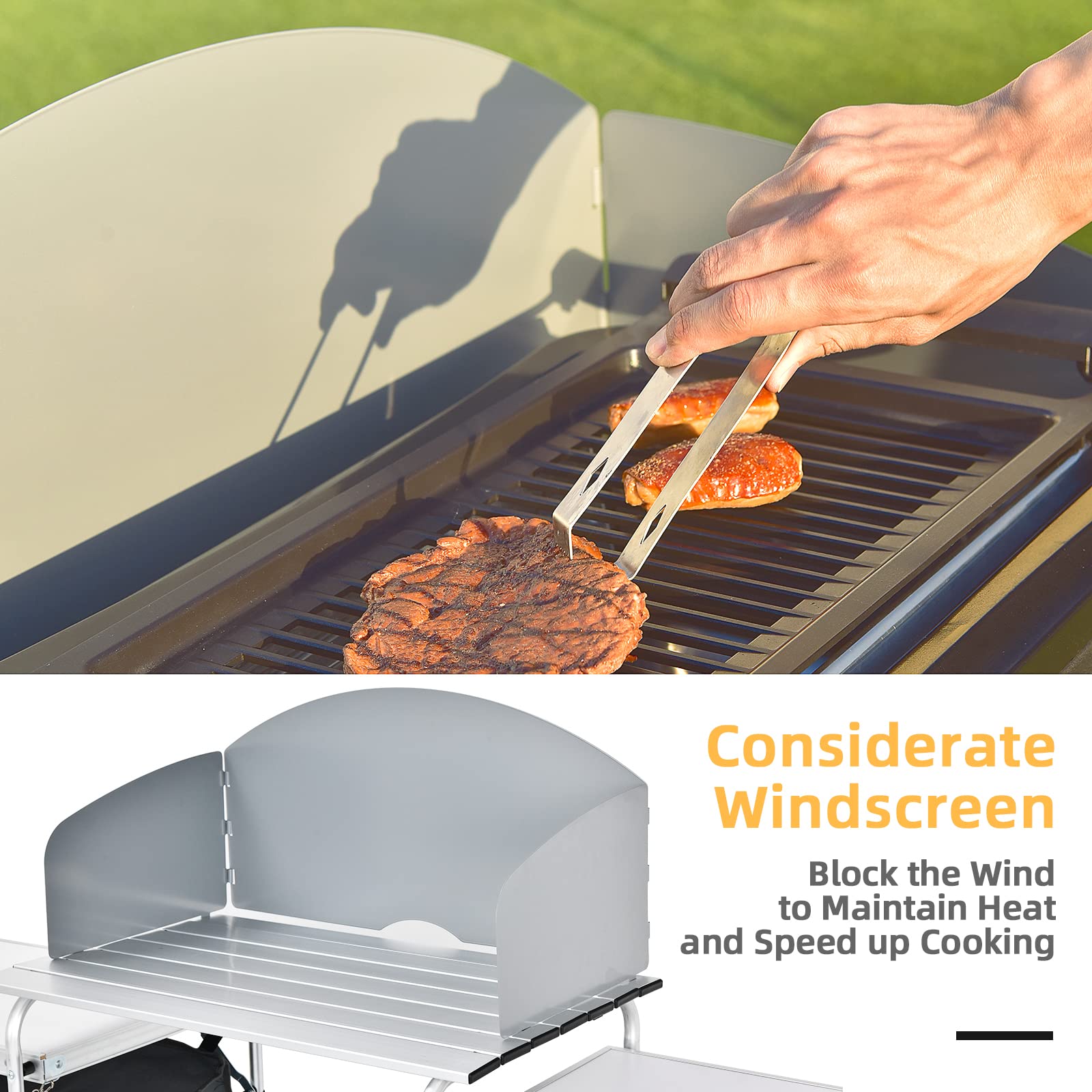 Giantex heavy-duty oxford fabric resists wear for outdoor use.