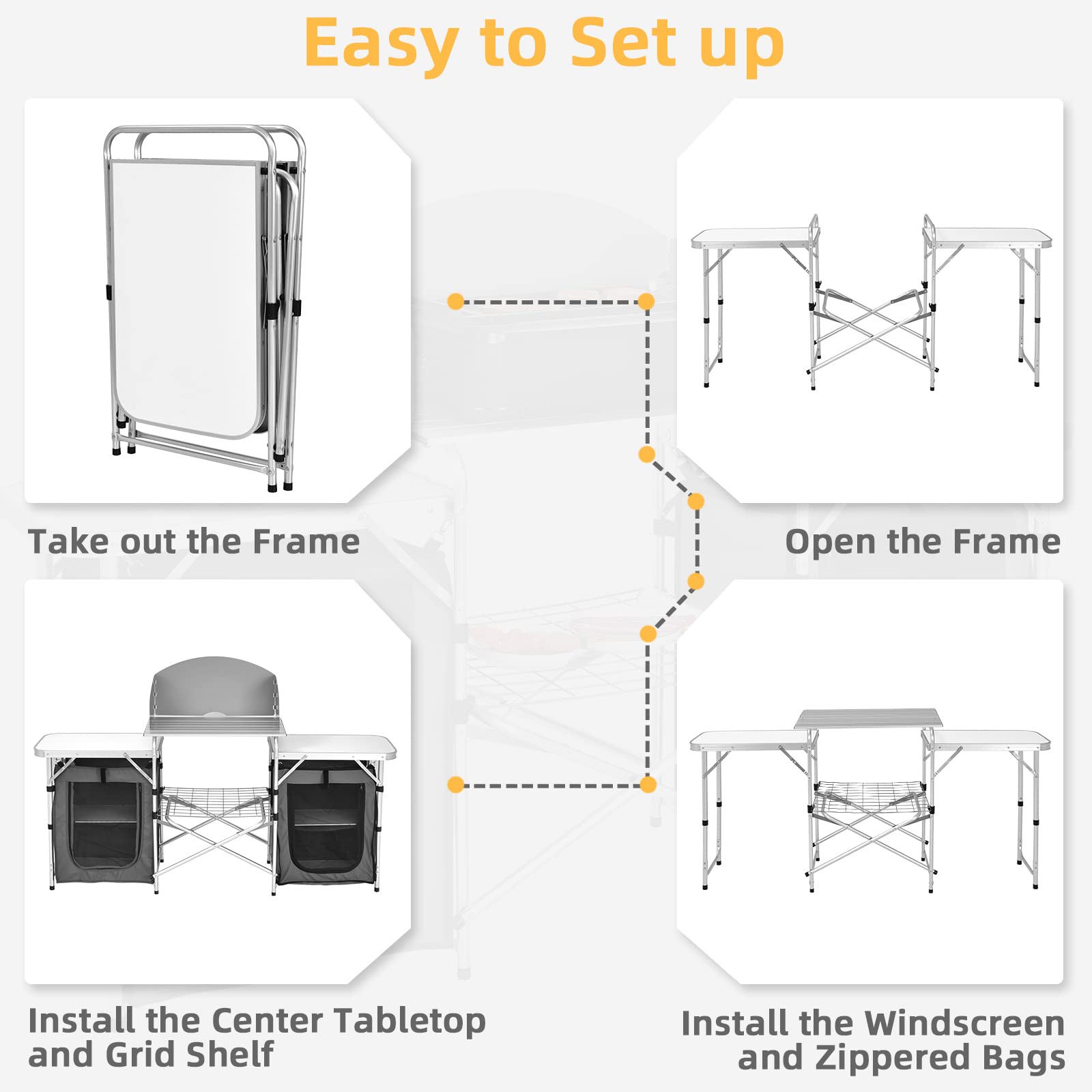 Giantex non-slip tabletop reduces stove movement during active cooking sessions.