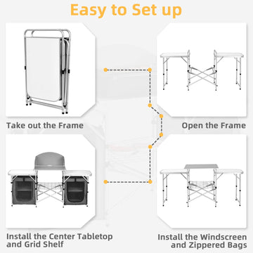 Giantex non-slip tabletop reduces stove movement during active cooking sessions.