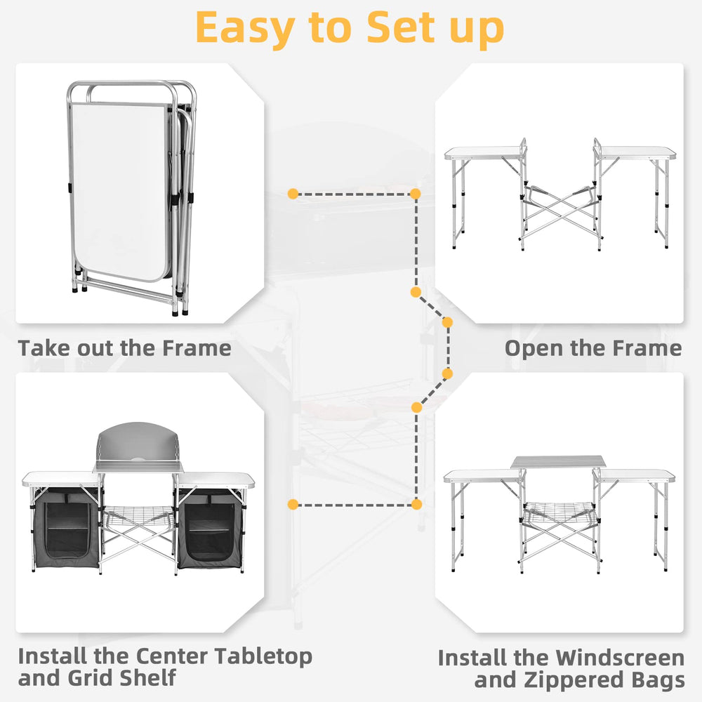Giantex non-slip tabletop reduces stove movement during active cooking sessions.