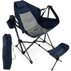 Giantex outdoor hammock chair folding setup for easy transport and storage.