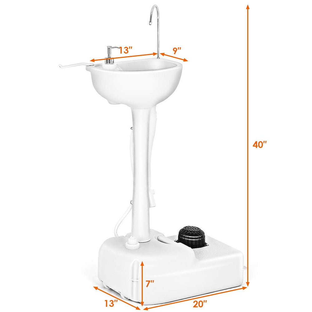 Giantex 19L capacity reduces refills during outdoor use.
