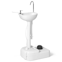 Giantex portable camping sink with wheeled tank for easy outdoor transport.