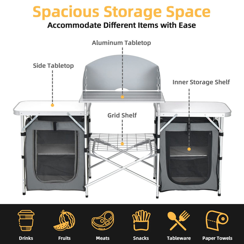 Giantex sturdy steel X-frame supports up to 55 lbs for heavy grills.