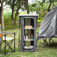 Giantex top platform ideal for snacks and beverages during outings