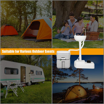 Giantex wheels and handles enable easy transport at campsites.