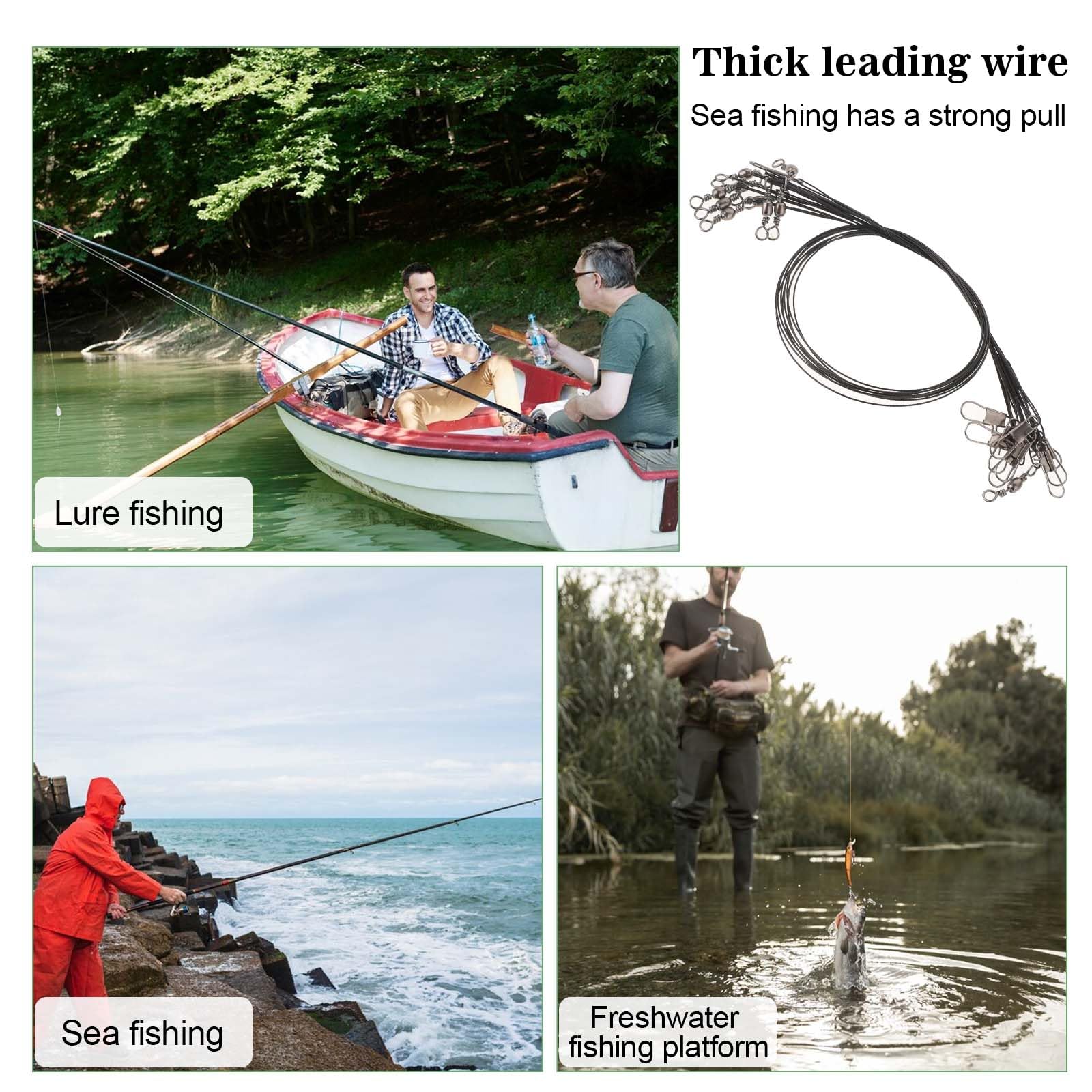 Suitable for both saltwater and freshwater rigs with anti bite protection.