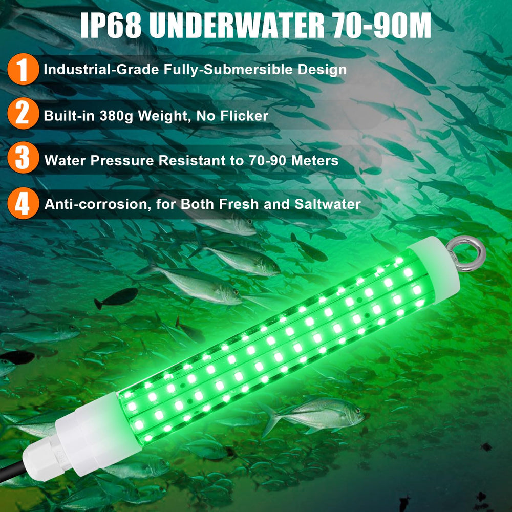 Gibbab IP68 underwater light showing waterproof seal for freshwater and saltwater