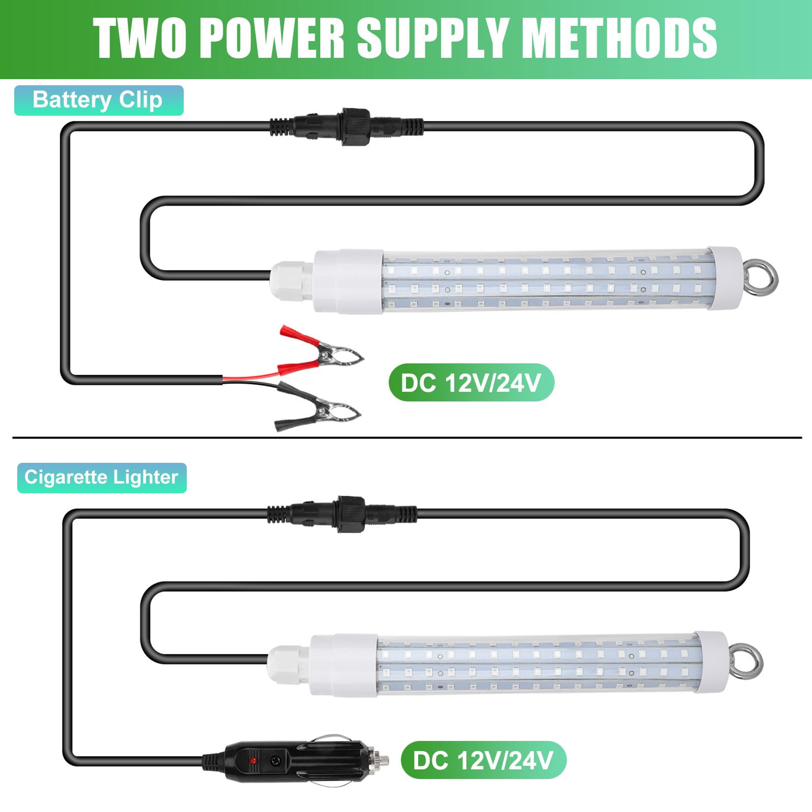 Gibbab multi-species attractor green light for night fishing