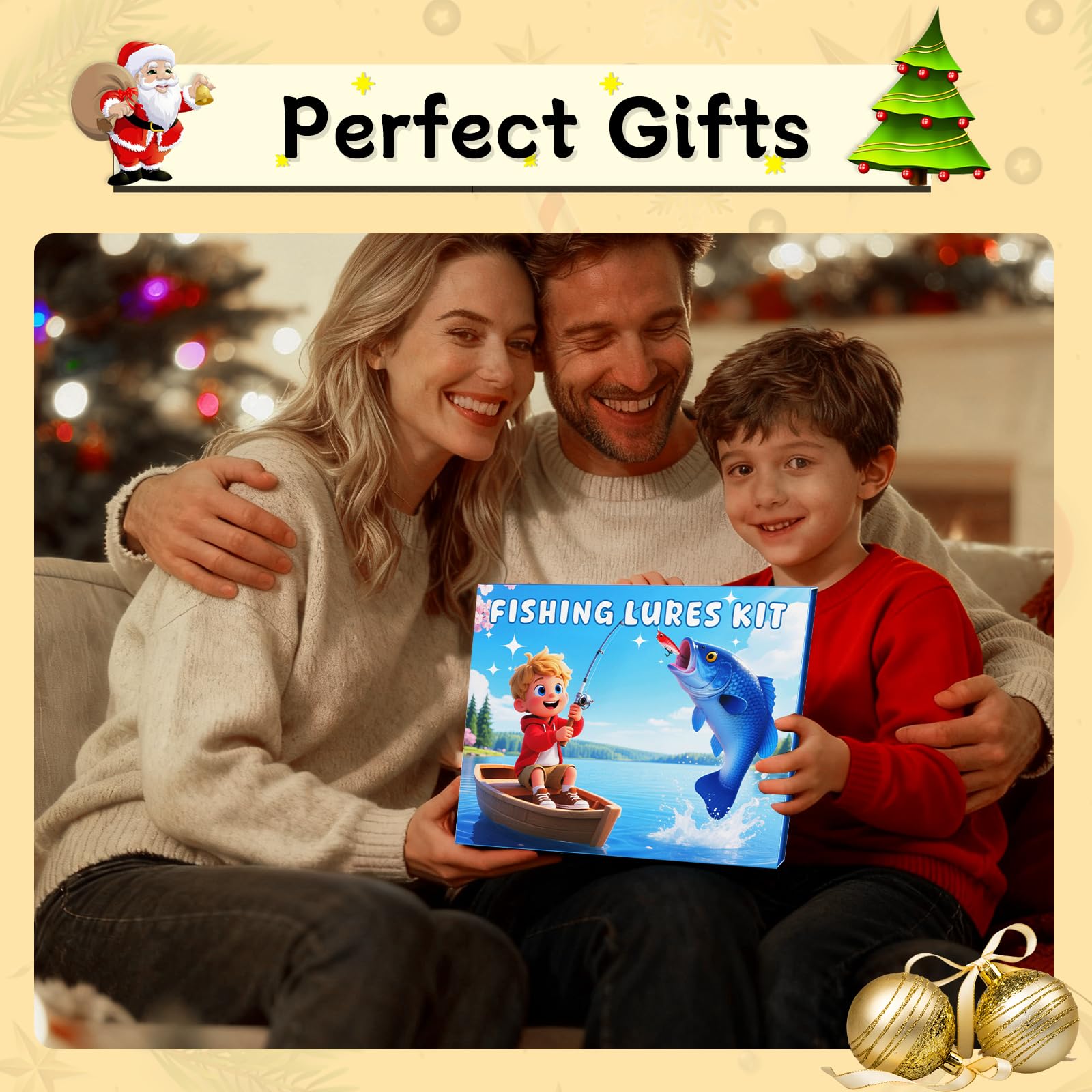 Gift-ready Advent calendar style tackle box for 2025