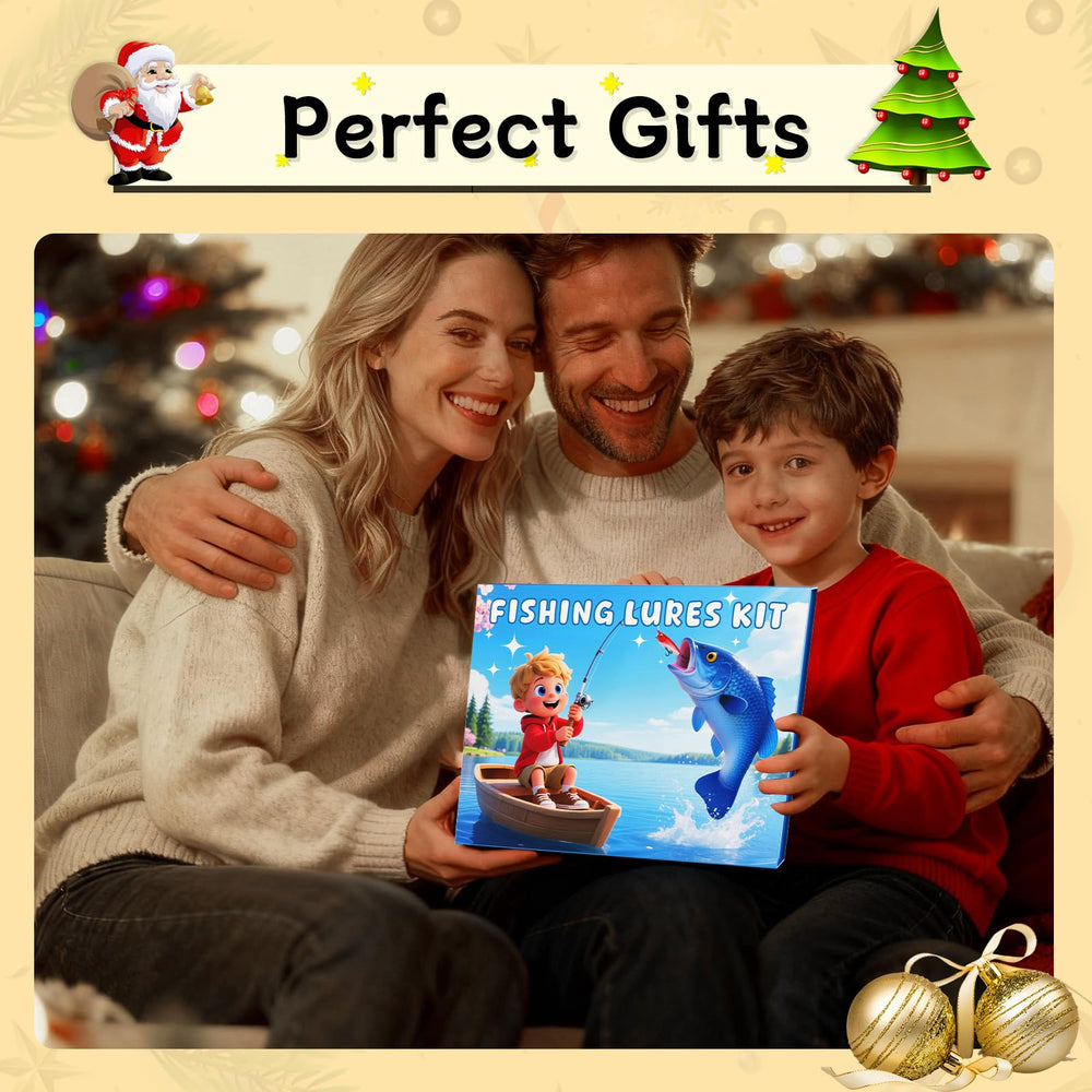 Gift-ready Advent calendar style tackle box for 2025