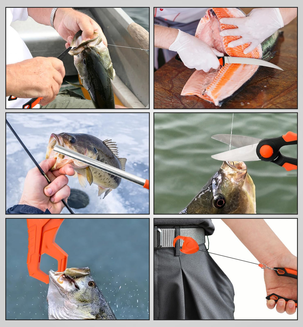 Gift-worthy fishing kit for men, saltwater, fly and ice fishing