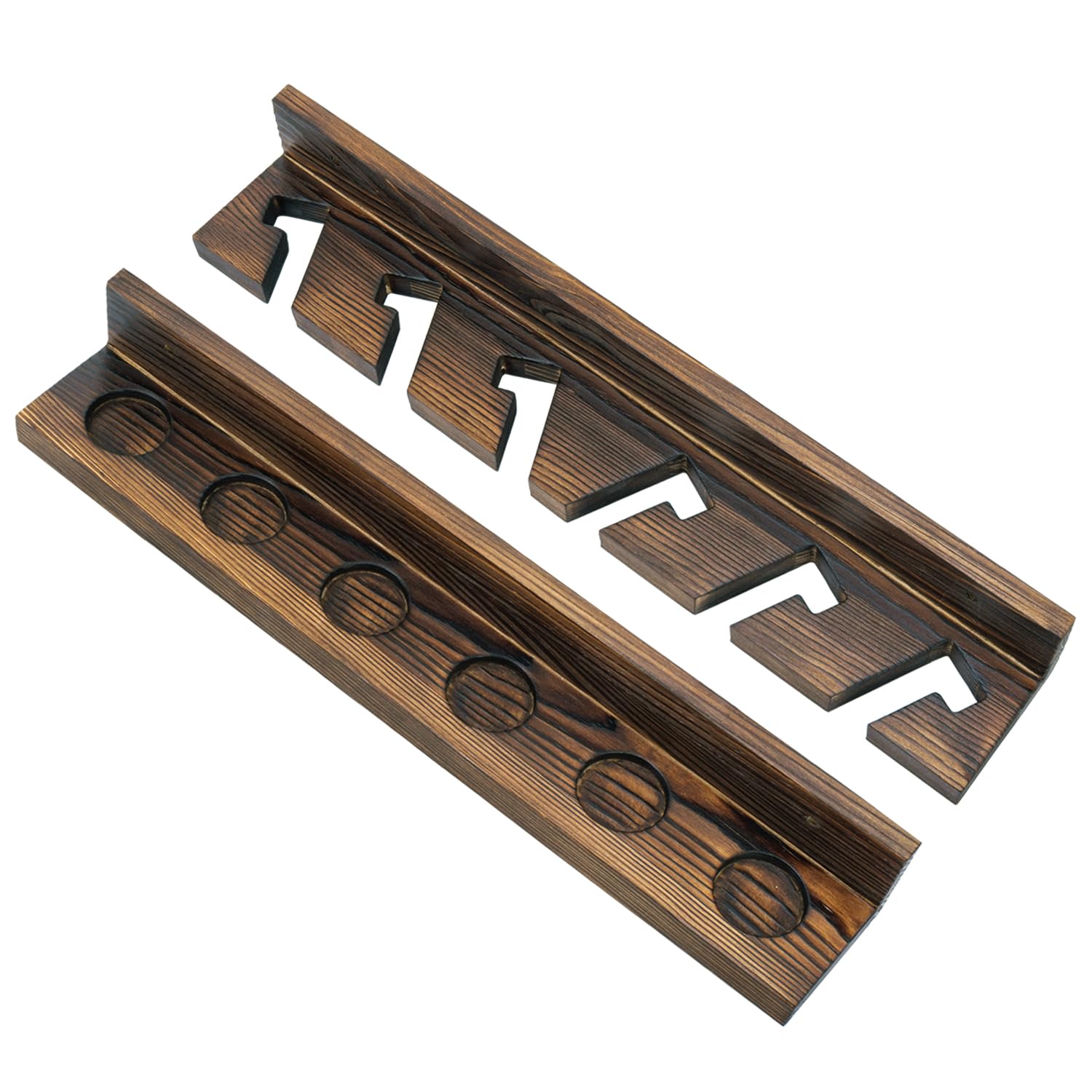 Rustic wood rod rack gift idea for dad