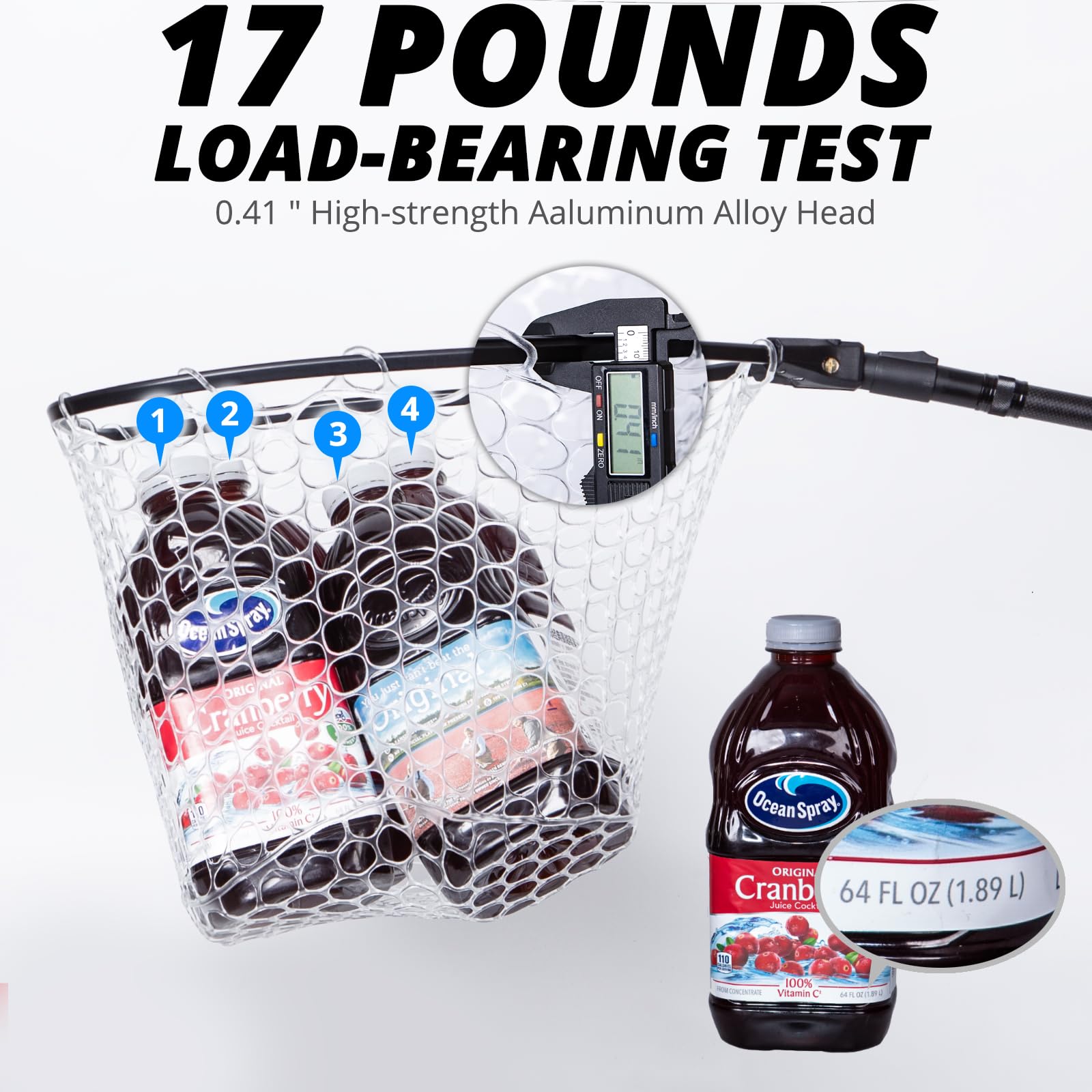 Gift-ready carbon fiber landing net for anglers