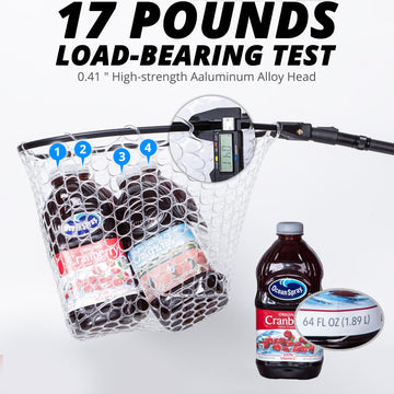 Gift-ready carbon fiber landing net for anglers