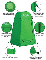 GigaTent private shower tent enabling outdoor showers on camping trips.