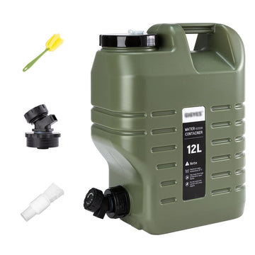 GIGYES 3.2 gallon camping water jug with spout demonstrates leak-proof reliability on rugged trails.