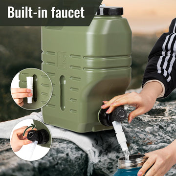 GIGYES thick HDPE container resists dents during rough camping trips.