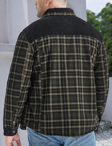 Gihuo sherpa-lined inner fleece detail for warmth and comfort