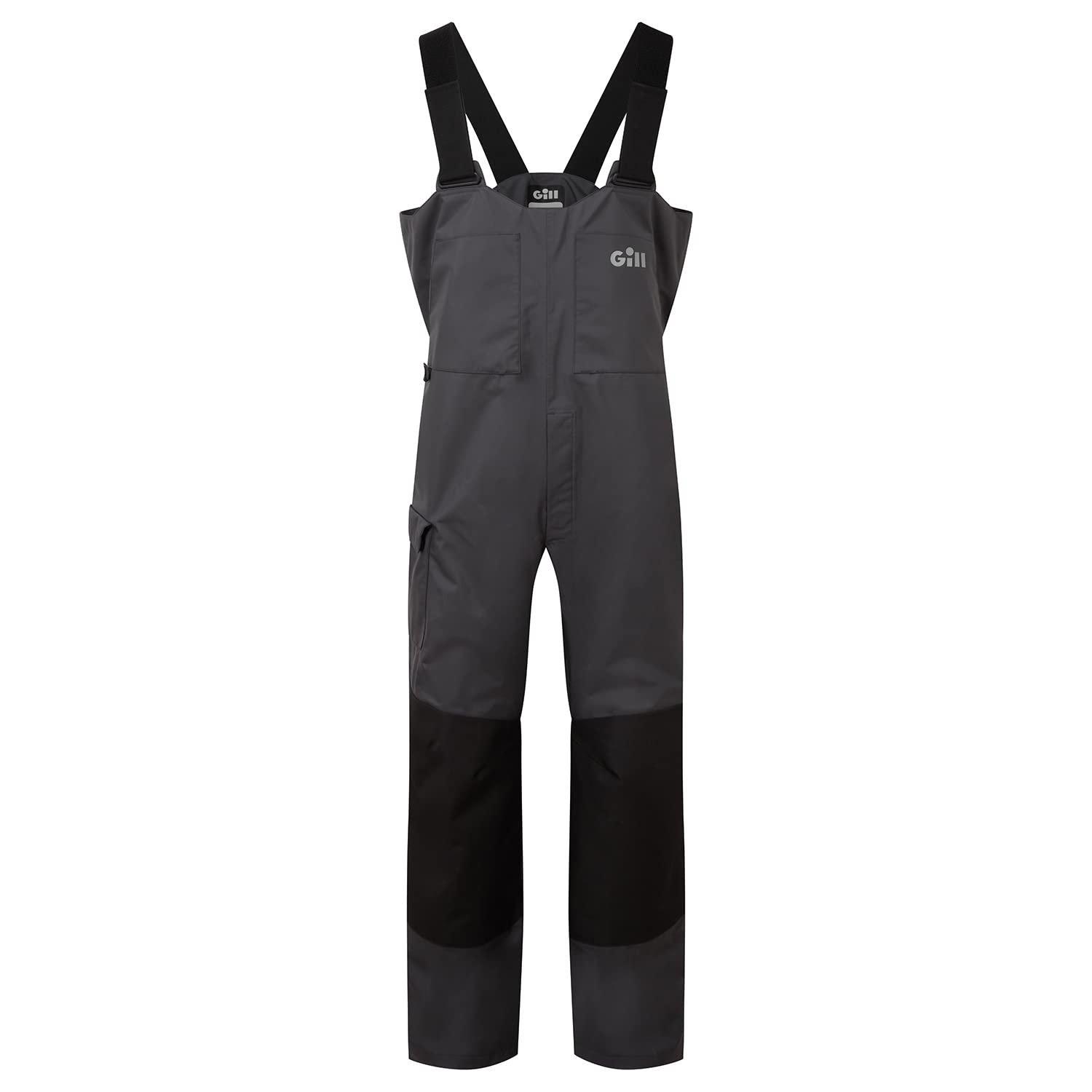 Gill Aspect Bib Shadow XXL front view demonstrates waterproof, breathable design for all-day water work.