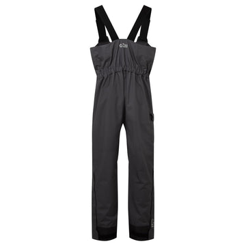 Gill Aspect Bib Shadow XXL knee-length zippered legs enable easy on/off in damp weather.