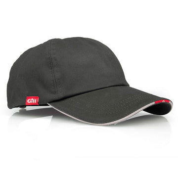 Gill Marine Cap Graphite front view with six-panel design for sun protection.