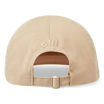 Gill Marine Cap khaki back view featuring non-corrosive rear adjustor