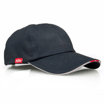 Gill Marine Cap Navy side view highlighting adjustable fit for all-day comfort
