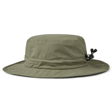 Gill marine sun hat worn on dock highlights 50+ UV protection