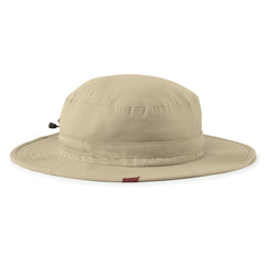 Gill sun hat with removable chin strap stays secure during windy boat trips.