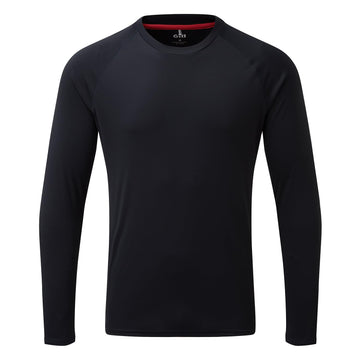 Gill Mens UV Tec Long Sleeve Top on model, sun-ready long-sleeve design.
