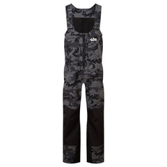 Gill Meridian-X bib shadow camo back view emphasizes adjustable shoulders