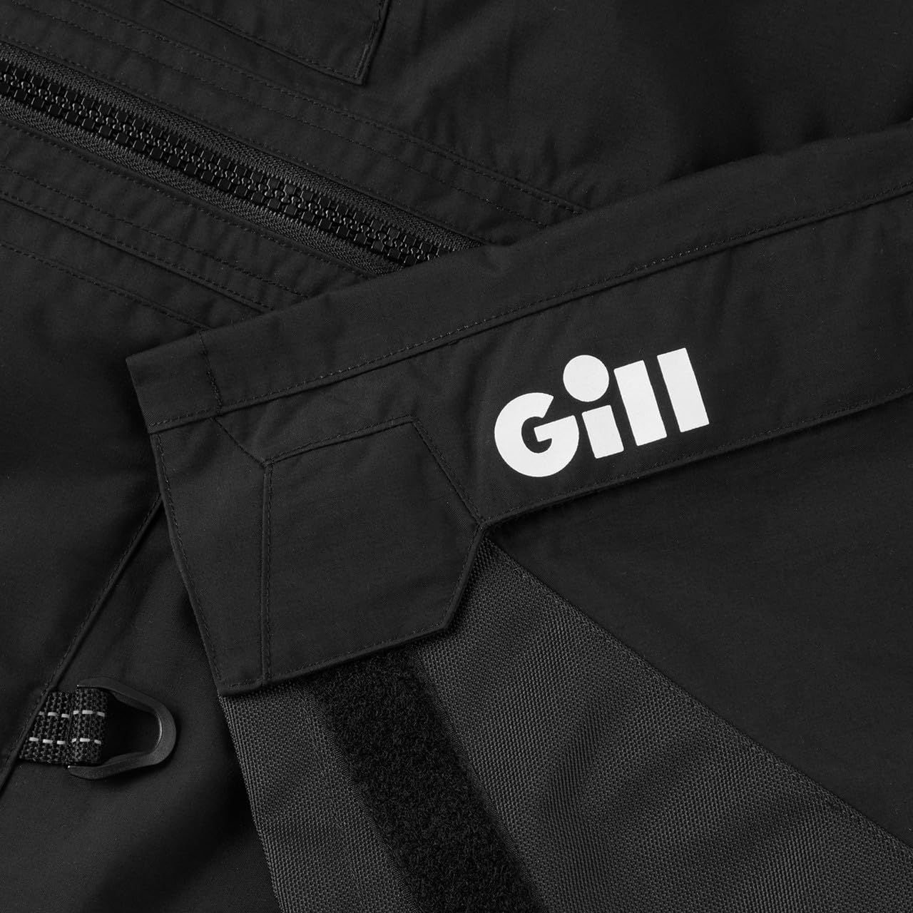 Gill Meridian-X fabric closeup; water and stain repellent finish keeps gear cleaner.