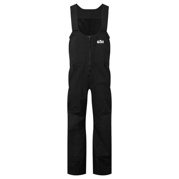 Gill Meridian-X bib back view; stretch back panel for comfortable all-day wear.