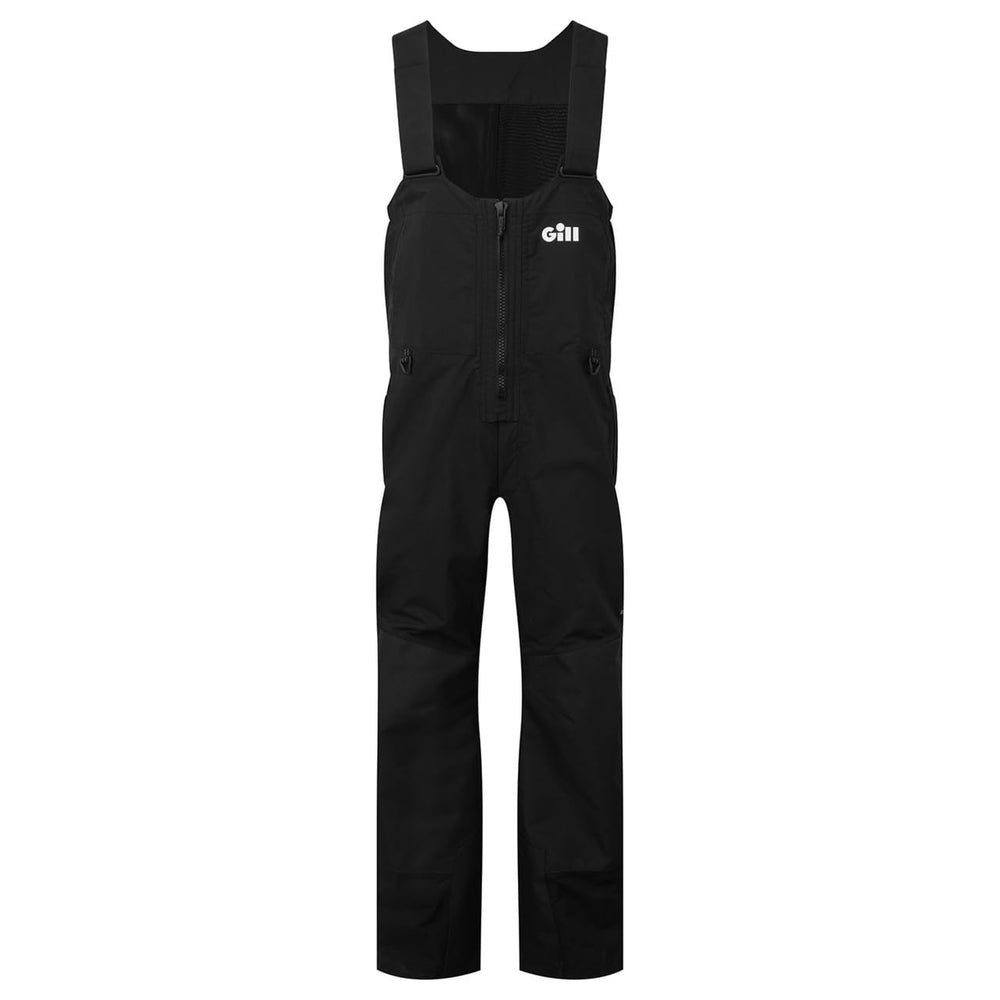 Gill Meridian-X bib back view; stretch back panel for comfortable all-day wear.
