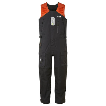 Gill OS1 front view in graphite highlighting waterproof sailing protection.