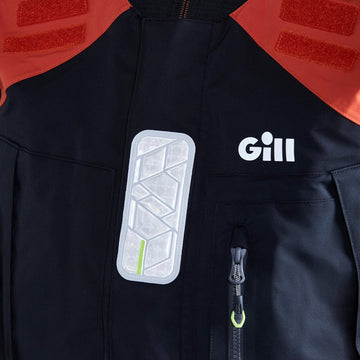 Gill OS1 XPLORE+ fabric detail shows water repellence on spray days.