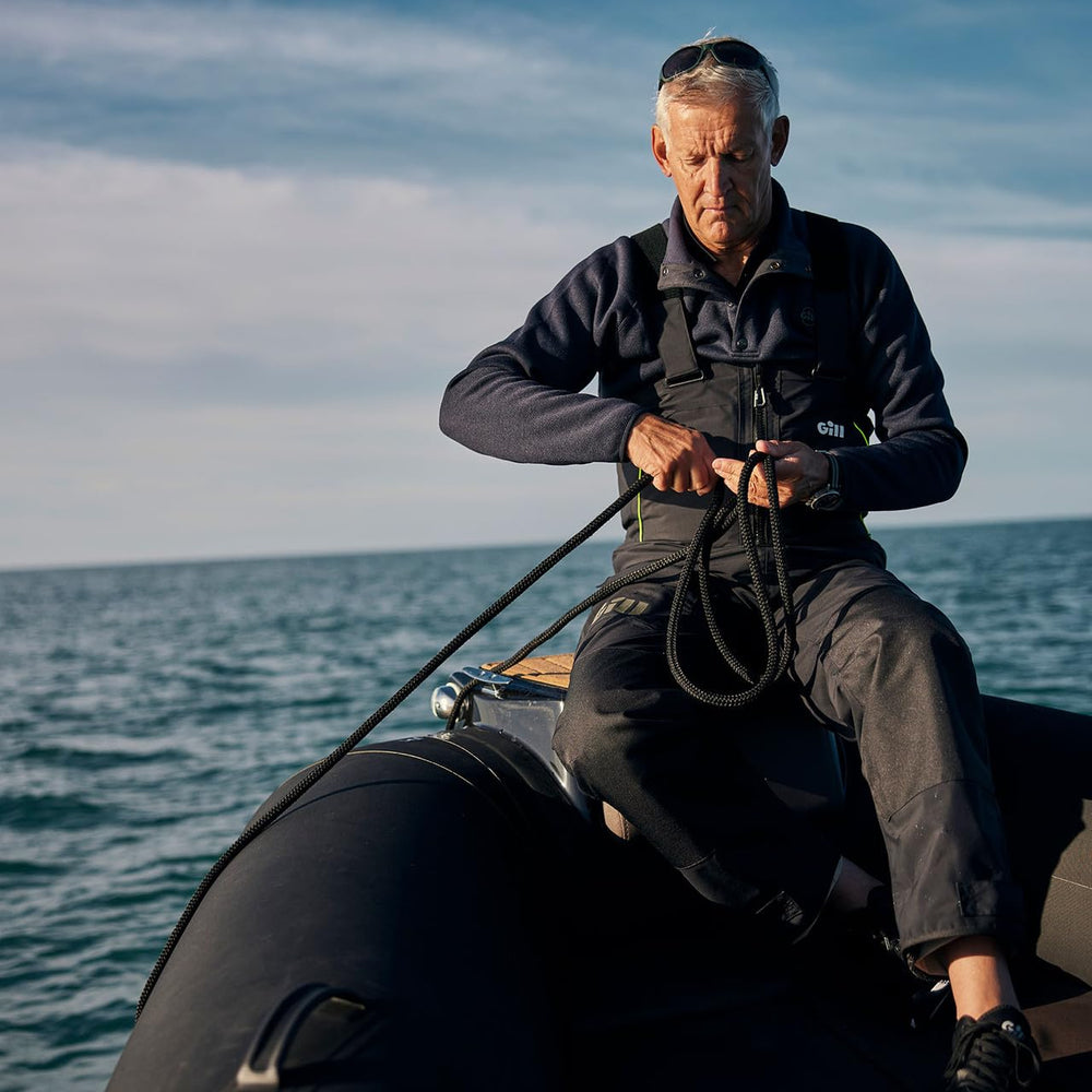 Gill OS2 offshore trouser back view highlighting reinforced panels for durability at sea