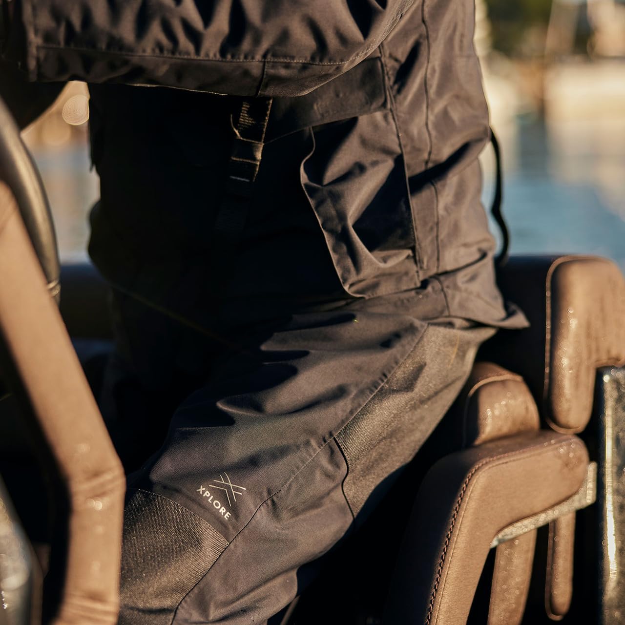 Gill OS2 Offshore Trousers show adjustable ankle closures to reduce water entry.