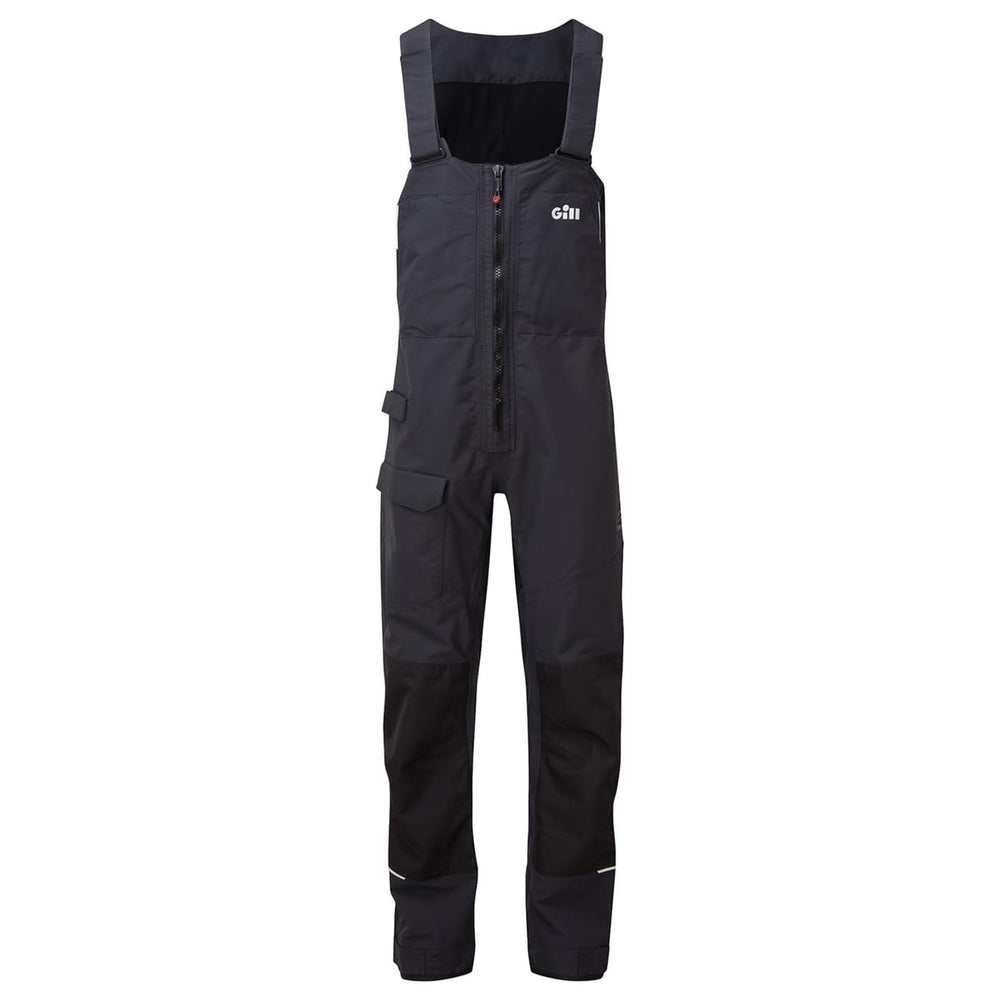 Gill OS2 Offshore Trousers deep thigh pocket with secure closure provides gear storage.