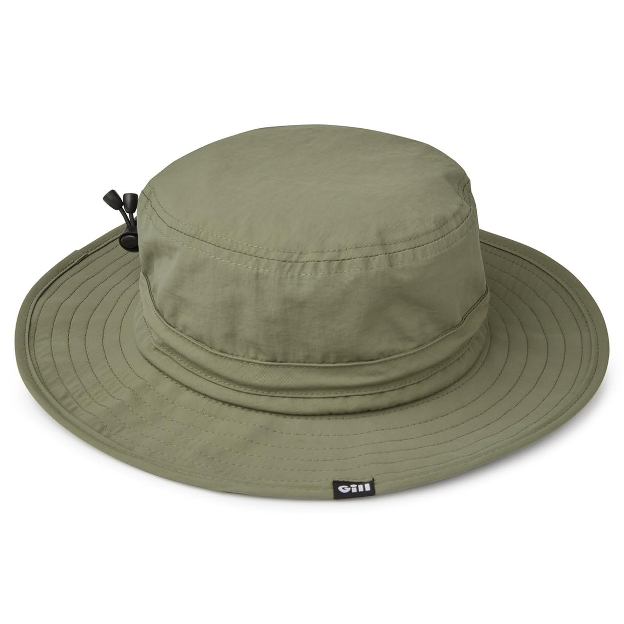 Gill sage sun hat close-up showing stiff brim for glare reduction