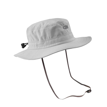 Gill sun hat with removable chin strap for secure deck wear