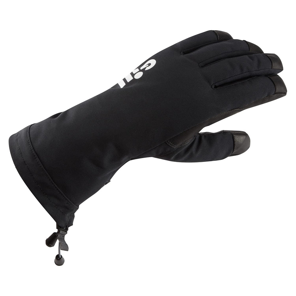Gill Tournament Gloves showing leather palm for a secure grip on gear in cold, wet conditions.