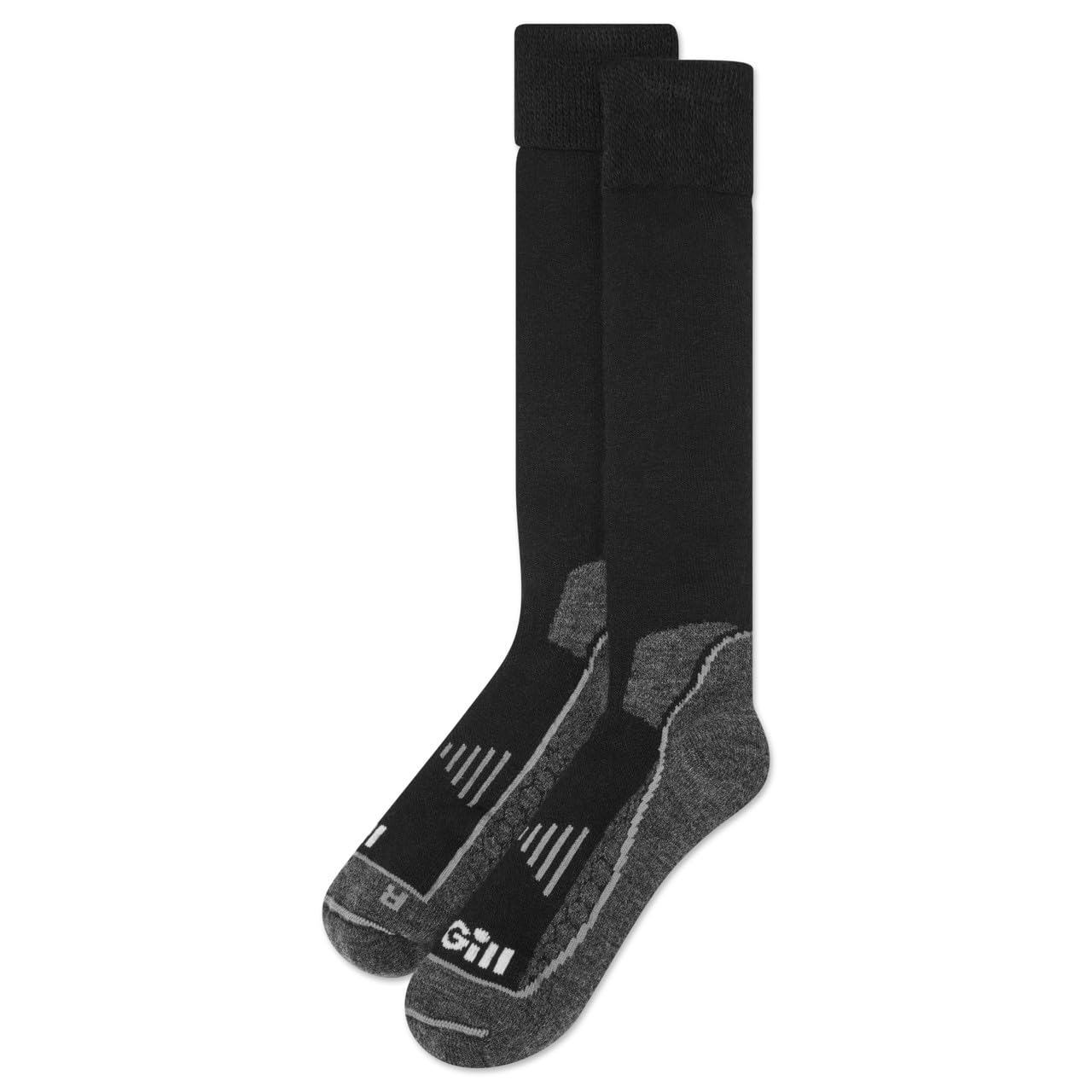 Gill boot socks showing Hydrovent moisture-wicking fabric for a dry interior.