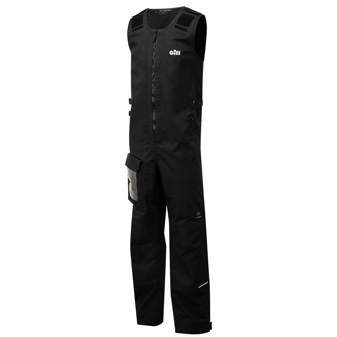 Gill Verso Salopette Bib fully taped seams prevent water ingress during spray.