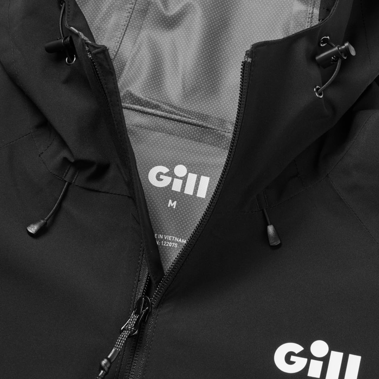 Gill Voyager Rain Jacket reverse-coil zip with storm guard